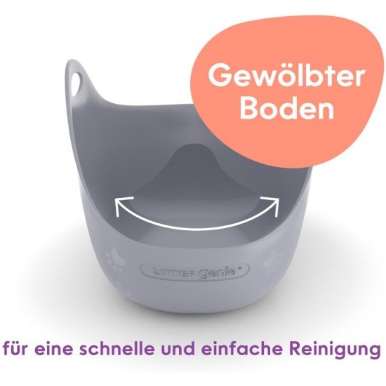 Litter Genie LitterBox Grey Cat Litter Tray Elegant and Practical Design Easy Emptying Includes Scoop Litter Genie LitterBox Grey Cat Litter Tray Elegant and Practical Design Easy Emptying Includes Scoop