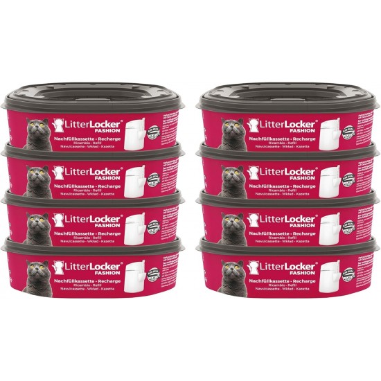 Litter Locker Fashion 8 Pack Refill Cassettes Litter Locker Fashion 8 Pack Refill Cassettes