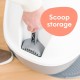 LitterLocker LitterBox Grey Cat Litter Tray Elegant and Practical Design Easy Emptying Includes Scoop LitterLocker LitterBox Grey Cat Litter Tray Elegant and Practical Design Easy Emptying Includes Scoop