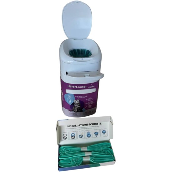 LitterLocker Refill Film Pack of 4 | Compatible with LitterLocker, LitterLocker 2, LitterLocker Fashion | 7-Layer Refill Bag for Cat Litter | Odor-Lock Technology and Particularly Durable LitterLocker Refill Film Pack of 4 | Compatible with LitterLocker, LitterLocker 2, LitterLocker Fashion | 7-Layer Refill Bag for Cat Litter | Odor-Lock Technology and Particularly Durable