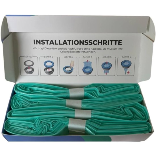 LitterLocker Refill Film Pack of 4 | Compatible with LitterLocker, LitterLocker 2, LitterLocker Fashion | 7-Layer Refill Bag for Cat Litter | Odor-Lock Technology and Particularly Durable LitterLocker Refill Film Pack of 4 | Compatible with LitterLocker, LitterLocker 2, LitterLocker Fashion | 7-Layer Refill Bag for Cat Litter | Odor-Lock Technology and Particularly Durable