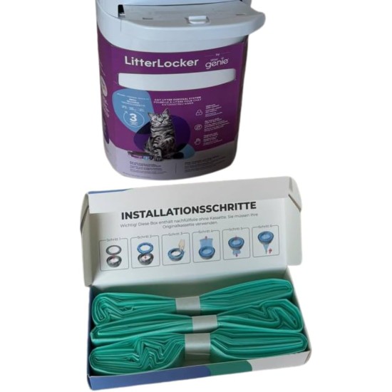 LitterLocker Refill Film Pack of 4 | Compatible with LitterLocker, LitterLocker 2, LitterLocker Fashion | 7-Layer Refill Bag for Cat Litter | Odor-Lock Technology and Particularly Durable LitterLocker Refill Film Pack of 4 | Compatible with LitterLocker, LitterLocker 2, LitterLocker Fashion | 7-Layer Refill Bag for Cat Litter | Odor-Lock Technology and Particularly Durable