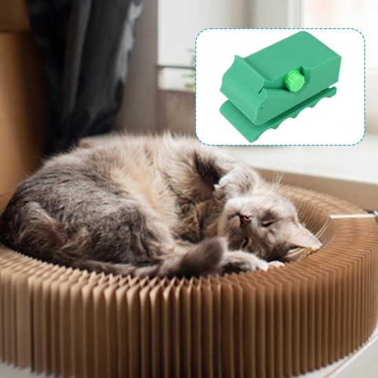 Lyreh Kartonschneider für Katzenkratzbretter mit 10 Ersatzklingen, 3D-Gedruckte Kätzchenform Handbuch Katzenkratzbaum-Karton-Schneidewerkzeug für Tierliebhaber (Schwarz) Lyreh Kartonschneider für Katzenkratzbretter mit 10 Ersatzklingen, 3D-Gedruckte Kätzchenform Handbuch Katzenkratzbaum-Karton-Schneidewerkzeug für Tierliebhaber (Schwarz)