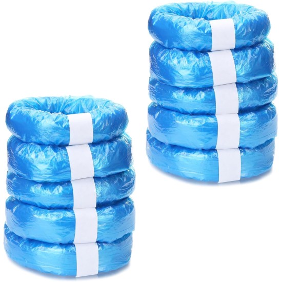 MERUYOO Pack of 10 Refill Foil Rings Refill Bags Compatible with Refill Cill for Litter Locker Nappy Bin and for Littycat Cat Litter Bucket (10)