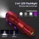 MOWETOO Torch, UV Lamp 2-in-1 Black Light Lamp, 395 nm Ultraviolet 4 Modes, Detector for Fake Banknotes, Urine of Dogs and Other Pets Urine Detector, Includes 3 AAA Batteries 40 W MOWETOO Torch, UV Lamp 2-in-1 Black Light Lamp, 395 nm Ultraviolet 4 Modes, Detector for Fake Banknotes, Urine of Dogs and Other Pets Urine Detector, Includes 3 AAA Batteries 40 W