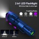 MOWETOO Torch, UV Lamp 2-in-1 Black Light Lamp, 395 nm Ultraviolet 4 Modes, Detector for Fake Banknotes, Urine of Dogs and Other Pets Urine Detector, Includes 3 AAA Batteries 40 W MOWETOO Torch, UV Lamp 2-in-1 Black Light Lamp, 395 nm Ultraviolet 4 Modes, Detector for Fake Banknotes, Urine of Dogs and Other Pets Urine Detector, Includes 3 AAA Batteries 40 W