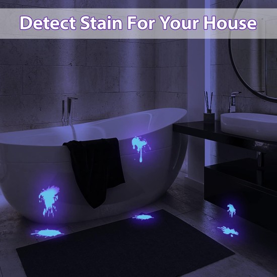 MOWETOO Torch, UV Lamp 2-in-1 Black Light Lamp, 395 nm Ultraviolet 4 Modes, Detector for Fake Banknotes, Urine of Dogs and Other Pets Urine Detector, Includes 3 AAA Batteries 40 W MOWETOO Torch, UV Lamp 2-in-1 Black Light Lamp, 395 nm Ultraviolet 4 Modes, Detector for Fake Banknotes, Urine of Dogs and Other Pets Urine Detector, Includes 3 AAA Batteries 40 W