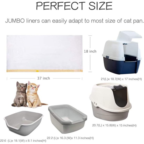 Manfâ Cat Litter Tray Bags 2 Packs (14 bags), trial Garbage bags 8bags as a gift (large 940 * 457mm) Manfâ Cat Litter Tray Bags 2 Packs (14 bags), trial Garbage bags 8bags as a gift (large 940 * 457mm)