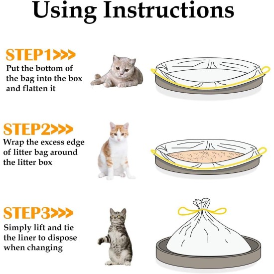 Manfâ Cat Litter Tray Bags 2 Packs (14 bags), trial Garbage bags 8bags as a gift (large 940 * 457mm) Manfâ Cat Litter Tray Bags 2 Packs (14 bags), trial Garbage bags 8bags as a gift (large 940 * 457mm)