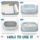 Manfâ Cat Litter Tray Bags 2 Packs (14 bags), trial Garbage bags 8bags as a gift (large 940 * 457mm) Manfâ Cat Litter Tray Bags 2 Packs (14 bags), trial Garbage bags 8bags as a gift (large 940 * 457mm)