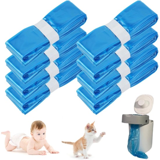 Mecmbj Pack of 8 Refill Film for Nappy Bins, 4.5 m Odour-Proof Refill Film, Cat Litter Bucket for Litter Genie, Refill Film Nappy Bin for Litter Locker Nappy Bin and Littycat Cat Litter Bucket Mecmbj Pack of 8 Refill Film for Nappy Bins, 4.5 m Odour-Proof Refill Film, Cat Litter Bucket for Litter Genie, Refill Film Nappy Bin for Litter Locker Nappy Bin and Littycat Cat Litter Bucket
