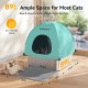 MeoWant Stainless Steel Cat Litter Tray, Square, Closed, Extra Large Cat Litter Tray, Stainless Steel XXL with Removable Oxford Fabric Tent with High Side Walls, Shovel and Mat Made of Metal MeoWant Stainless Steel Cat Litter Tray, Square, Closed, Extra Large Cat Litter Tray, Stainless Steel XXL with Removable Oxford Fabric Tent with High Side Walls, Shovel and Mat Made of Metal