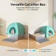 MeoWant Stainless Steel Cat Litter Tray, Square, Closed, Extra Large Cat Litter Tray, Stainless Steel XXL with Removable Oxford Fabric Tent with High Side Walls, Shovel and Mat Made of Metal MeoWant Stainless Steel Cat Litter Tray, Square, Closed, Extra Large Cat Litter Tray, Stainless Steel XXL with Removable Oxford Fabric Tent with High Side Walls, Shovel and Mat Made of Metal