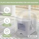 Mobiclinic® pets, Cat Litter Tray with Lid, Litter Tray Drawer, Includes Scoop, Cat Box, Double Front and Top Access, Top Grid, Elegant Design, Removable Mobiclinic® pets, Cat Litter Tray with Lid, Litter Tray Drawer, Includes Scoop, Cat Box, Double Front and Top Access, Top Grid, Elegant Design, Removable