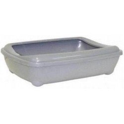 Moderna-C222-026 Arist-o-Tray Jumbo Cat Litter Tray with Rim Speckled Grey