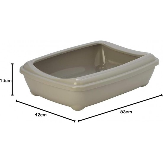 Moderna-C222-026 Arist-o-Tray Jumbo Cat Litter Tray with Rim Speckled Grey Moderna-C222-026 Arist-o-Tray Jumbo Cat Litter Tray with Rim Speckled Grey