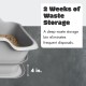 Mr. Catman Large Cat Litter Tray with Tray and Odour Control Mr. Catman Large Cat Litter Tray with Tray and Odour Control