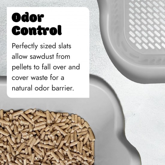 Mr. Catman Large Cat Litter Tray with Tray and Odour Control Mr. Catman Large Cat Litter Tray with Tray and Odour Control