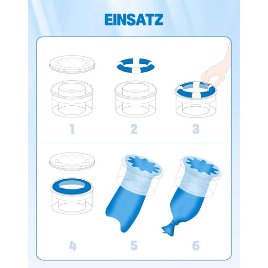 NETONDA Refill Cassettes Nappy Bin Refill Film Cat Bucket Odour-Proof Nappy Bin Refill Cassettes Compatible with All Nappy Bins Cat Litter Disposal Bucket Pack of 10 NETONDA Refill Cassettes Nappy Bin Refill Film Cat Bucket Odour-Proof Nappy Bin Refill Cassettes Compatible with All Nappy Bins Cat Litter Disposal Bucket Pack of 10