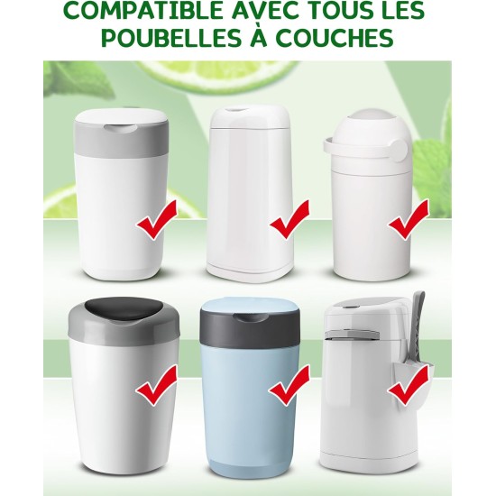 NETONDA Refill Cassettes Nappy Bin Refill Film Cat Bucket Odour-Proof Nappy Bin Refill Cassettes Compatible with All Nappy Bins Cat Litter Disposal Bucket Pack of 10 NETONDA Refill Cassettes Nappy Bin Refill Film Cat Bucket Odour-Proof Nappy Bin Refill Cassettes Compatible with All Nappy Bins Cat Litter Disposal Bucket Pack of 10