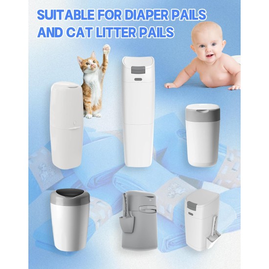 NETONDA Refill Cassettes Nappy Bin Refill Film for DressUpXL ClassicXL Refill Bag for Spross Twist & Click Refill Cassette for LitterLocker LittyCat Cat Litter Bucket Pack of 12 NETONDA Refill Cassettes Nappy Bin Refill Film for DressUpXL ClassicXL Refill Bag for Spross Twist & Click Refill Cassette for LitterLocker LittyCat Cat Litter Bucket Pack of 12