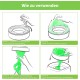 Nappy Bin Refill Cassettes, Pack of 5 Nappy Bin Refill Film with Excellent Sealing and Toughness, Nappy Bin Refill Bag Compatible with All Nappy Bins & Cat Litter Disposal Buckets Nappy Bin Refill Cassettes, Pack of 5 Nappy Bin Refill Film with Excellent Sealing and Toughness, Nappy Bin Refill Bag Compatible with All Nappy Bins & Cat Litter Disposal Buckets