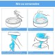 Nappy Bin Refill Cassettes, Pack of 5 Nappy Bin Refill Film with Excellent Sealing and Toughness, Nappy Bin Refill Bag Compatible with All Nappy Bins & Cat Litter Disposal Buckets Nappy Bin Refill Cassettes, Pack of 5 Nappy Bin Refill Film with Excellent Sealing and Toughness, Nappy Bin Refill Bag Compatible with All Nappy Bins & Cat Litter Disposal Buckets