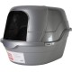 Nature's Miracle Oval Hooded Litter Box, Silver Nature's Miracle Oval Hooded Litter Box, Silver