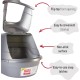 Nature's Miracle Oval Hooded Litter Box, Silver Nature's Miracle Oval Hooded Litter Box, Silver