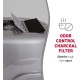 Nature's Miracle Oval Hooded Litter Box, Silver Nature's Miracle Oval Hooded Litter Box, Silver