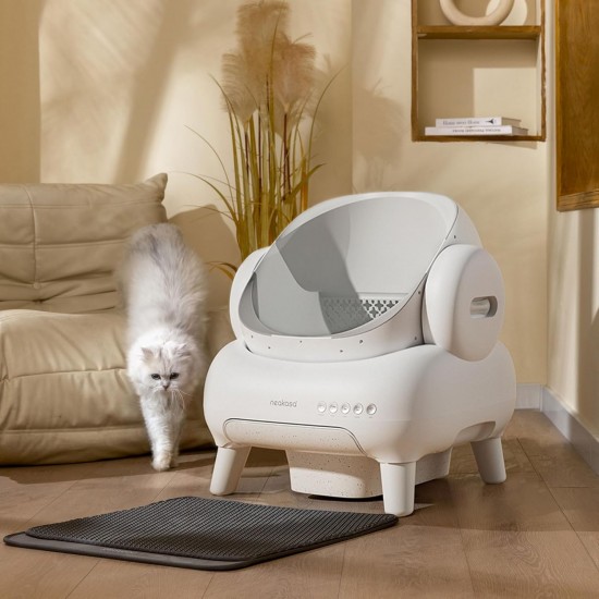 Neakasa M1 Lite Self-Cleaning Cat Litter Box with Open Top Design, XXL Capacity, App Control, Safe, Instant Cleaning, Odourless and Hygienic, for Large Cats and Multi-Cat Households Neakasa M1 Lite Self-Cleaning Cat Litter Box with Open Top Design, XXL Capacity, App Control, Safe, Instant Cleaning, Odourless and Hygienic, for Large Cats and Multi-Cat Households