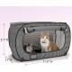 Necoichi Stress Free Cat Cage (Carry Bag) Cat Litter Box Set Collapsible for 2 Cats 31.8" L x 4.5" W x 20" H for Indoor Small Medium Large Cats