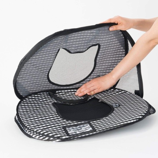 Necoichi Stress Free Cat Cage (Carry Bag) Cat Litter Box Set Collapsible for 2 Cats 31.8" L x 4.5" W x 20" H for Indoor Small Medium Large Cats Necoichi Stress Free Cat Cage (Carry Bag) Cat Litter Box Set Collapsible for 2 Cats 31.8" L x 4.5" W x 20" H for Indoor Small Medium Large Cats
