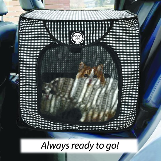 Necoichi Stress Free Cat Cage (Carry Bag) Cat Litter Box Set Collapsible for 2 Cats 31.8" L x 4.5" W x 20" H for Indoor Small Medium Large Cats Necoichi Stress Free Cat Cage (Carry Bag) Cat Litter Box Set Collapsible for 2 Cats 31.8" L x 4.5" W x 20" H for Indoor Small Medium Large Cats