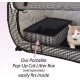 Necoichi Stress Free Cat Cage (Carry Bag) Cat Litter Box Set Collapsible for 2 Cats 31.8" L x 4.5" W x 20" H for Indoor Small Medium Large Cats