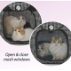 Necoichi Stress Free Cat Cage (Carry Bag) Cat Litter Box Set Collapsible for 2 Cats 31.8" L x 4.5" W x 20" H for Indoor Small Medium Large Cats