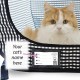 Necoichi Stress Free Cat Cage (Carry Bag) Cat Litter Box Set Collapsible for 2 Cats 31.8" L x 4.5" W x 20" H for Indoor Small Medium Large Cats