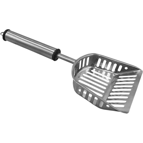 Nobby Stainless Steel Litter Scoop, 31 x 14 cm, Pack of 1 Nobby Stainless Steel Litter Scoop, 31 x 14 cm, Pack of 1