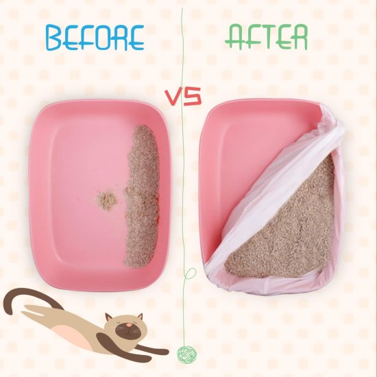 Nobleza 36 Bags Hygiene Bags, Cat Litter Tray, Change Cat Litter, L 60 x 50 cm Nobleza 36 Bags Hygiene Bags, Cat Litter Tray, Change Cat Litter, L 60 x 50 cm