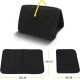 Nobleza Cat Litter Tray Mat Cat Litter Tray (60 x 40 cm, Black) Cat Litter Mat Honeycomb Design, Non-Slip Cat Litter Mat for Cat Litter Trays, Cat Litter Mat