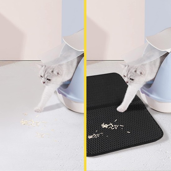 Nobleza Cat Litter Tray Mat Cat Litter Tray (60 x 40 cm, Black) Cat Litter Mat Honeycomb Design, Non-Slip Cat Litter Mat for Cat Litter Trays, Cat Litter Mat Nobleza Cat Litter Tray Mat Cat Litter Tray (60 x 40 cm, Black) Cat Litter Mat Honeycomb Design, Non-Slip Cat Litter Mat for Cat Litter Trays, Cat Litter Mat