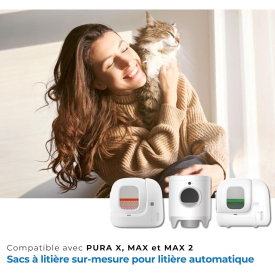 PETIFY - 20 x Müllbeutel für automatische Katzentoilette – kompatibel mit Petkit Pura Max 2 PETIFY - 20 x Müllbeutel für automatische Katzentoilette – kompatibel mit Petkit Pura Max 2