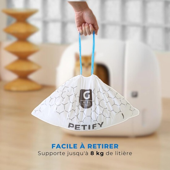 PETIFY - 20 x Müllbeutel für automatische Katzentoilette – kompatibel mit Petkit Pura Max 2 PETIFY - 20 x Müllbeutel für automatische Katzentoilette – kompatibel mit Petkit Pura Max 2
