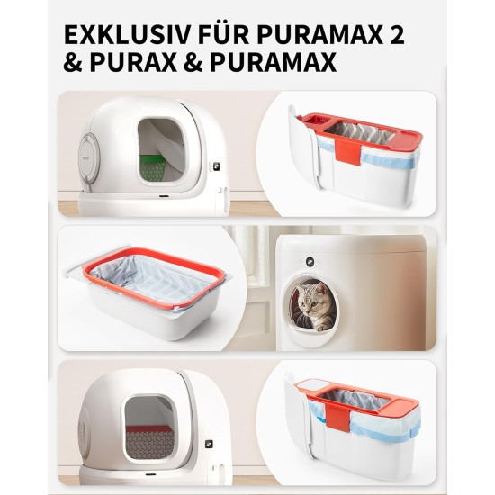 PETKIT Cat Litter Box Bag with Drawstrings, Bag for Cat Litter Tray for Pura Max 2 and Pura X, Scratch-Resistant for Pets, Cats, Dogs, Poop Cat Litter, 5 Rolls x 20 (Pack of 100) PETKIT Cat Litter Box Bag with Drawstrings, Bag for Cat Litter Tray for Pura Max 2 and Pura X, Scratch-Resistant for Pets, Cats, Dogs, Poop Cat Litter, 5 Rolls x 20 (Pack of 100)