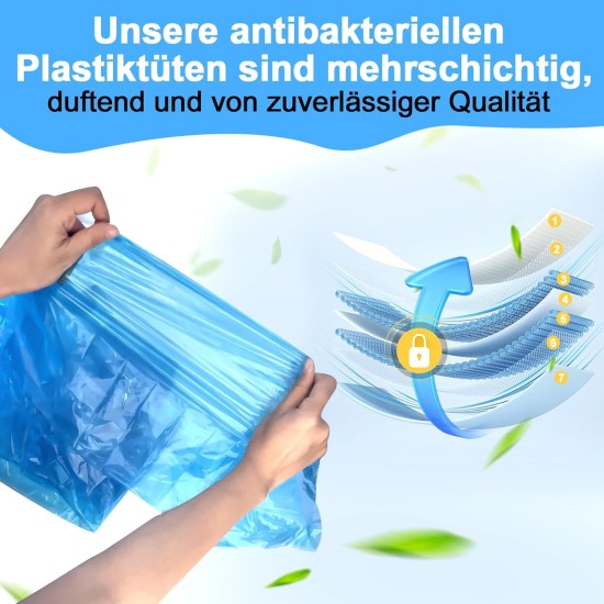 Pack of 12 Cat Litter Refills, Refill Foil Rings Refill Bag Compatible Refill Cash for Litter Genie XL & LitterLocker Fashion & LitterLocker & LitterLocker II, 4.5 m (Without Cartridge) Pack of 12 Cat Litter Refills, Refill Foil Rings Refill Bag Compatible Refill Cash for Litter Genie XL & LitterLocker Fashion & LitterLocker & LitterLocker II, 4.5 m (Without Cartridge)