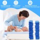 Pack of 12 Cat Litter Refills, Refill Foil Rings Refill Bag Compatible Refill Cash for Litter Genie XL & LitterLocker Fashion & LitterLocker & LitterLocker II, 4.5 m (Without Cartridge)