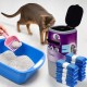 Pack of 12 Cat Litter Refills, Refill Foil Rings Refill Bag Compatible Refill Cash for Litter Genie XL & LitterLocker Fashion & LitterLocker & LitterLocker II, 4.5 m (Without Cartridge)