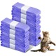 Pack of 12 Cat Litter Refills, Refill Foil Rings Refill Bag Compatible Refill Cash for Litter Genie XL & LitterLocker Fashion & LitterLocker & LitterLocker II, Without Cartridge (Purple)