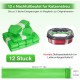 Pack of 12 Cat Litter Refills, Refill Foil Rings Refill Bag Compatible Refill Cash for Litter Genie XL & LitterLocker Fashion & LitterLocker & LitterLocker II, Without Cartridge (Purple)