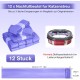 Pack of 12 Cat Litter Refills, Refill Foil Rings Refill Bag Compatible Refill Cash for Litter Genie XL & LitterLocker Fashion & LitterLocker & LitterLocker II, Without Cartridge (Purple)